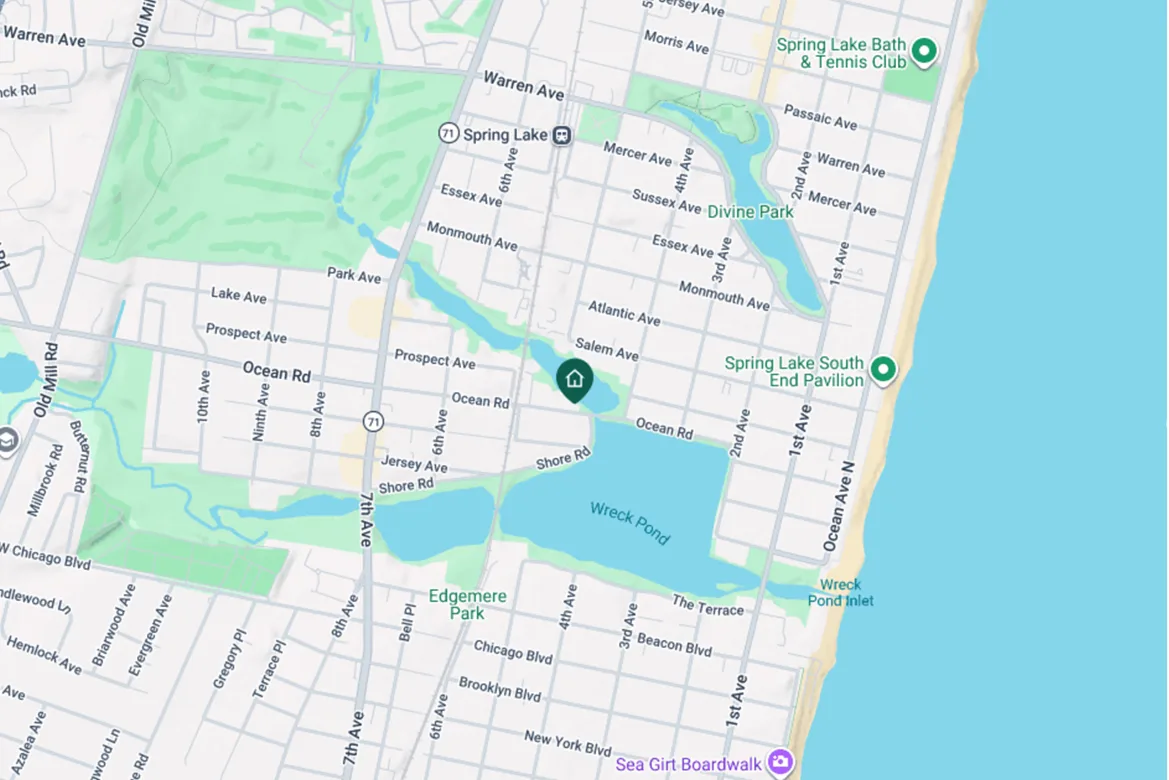 Google Map — Spring Lake, NJ