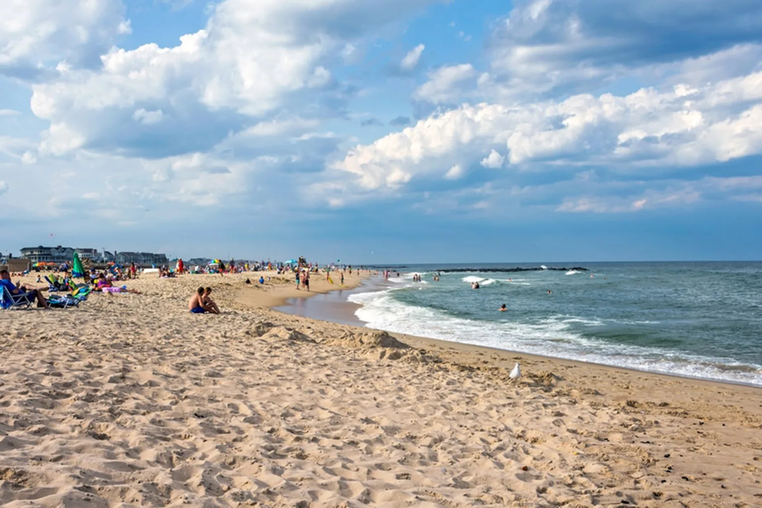 Spring Lake Beach in summer